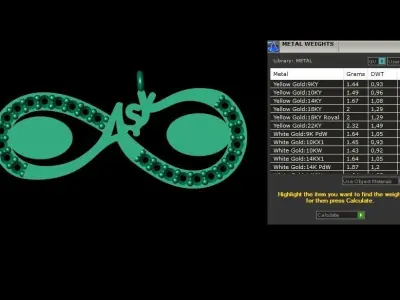 Pendant P214 3D Print Model 3D print model