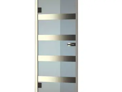 Modern Glass Door 3D model