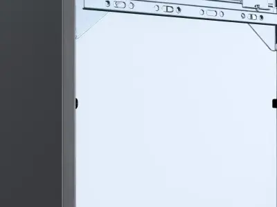 EKET Wall cabinet with glass door 2 Low-poly 3D model