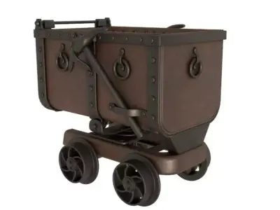 Mine Cart 3D model buy