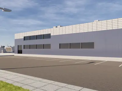Data Center Building 3D model