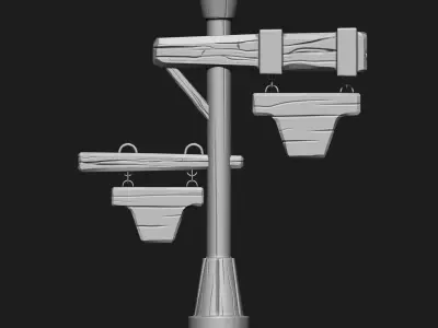 Stylized Poles IMM Brush Pack 5 in One 3D model