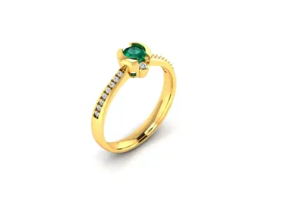 Women Ring  Render 3dm STL OBJ FBX Details 3D print model 329