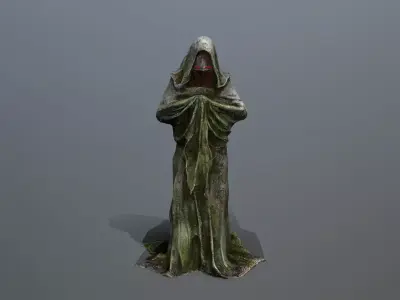old statue  Low-poly 3D model get
