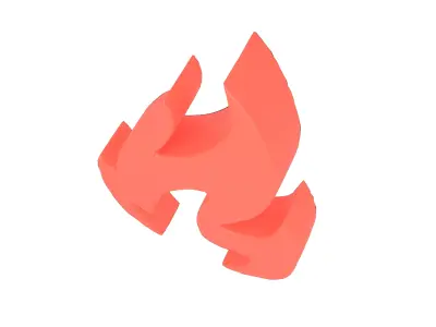 Fire Symbol v3 001 Low-poly 3D model