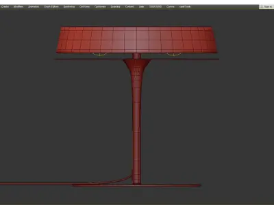 Vanlux Olsen T Black Shiny Low-poly 3D model