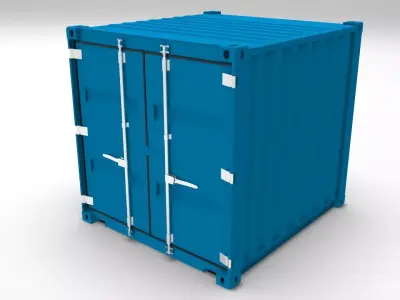 8GP Shipping Container 3D model