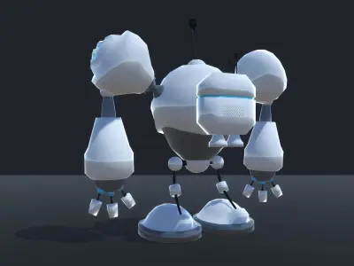 Robot Low-poly 3D model