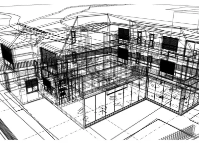Modern House 006 3D model