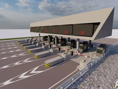 Road Pack - Extended-City Roads 3D model 2