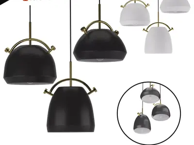 PULL - Ceiling hanging lamp in Scandinavian style 3D model