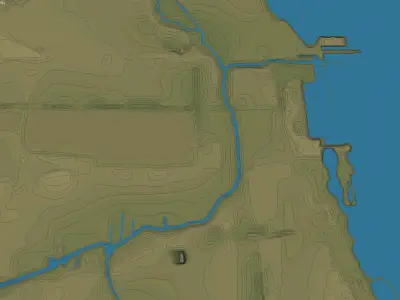 Chicago Low-poly 3D model