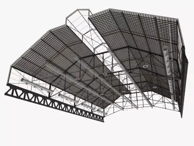 Ceiling Ventilation Pipes 18 3D model