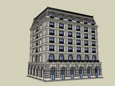 SketchUp classic building  3D model