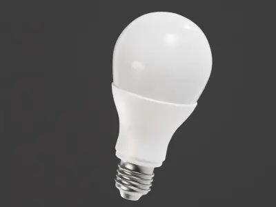 Led Light bulb Low-poly 3D model
