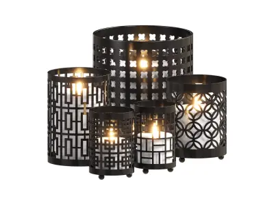 Moroccan Lanterns 02 3D model