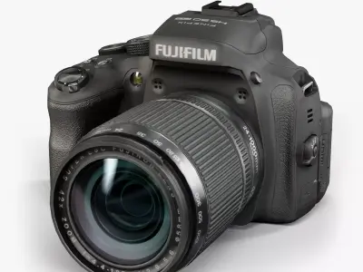 Fujifilm FinePix HS50EXR bridge digital camera Low-poly 3D model