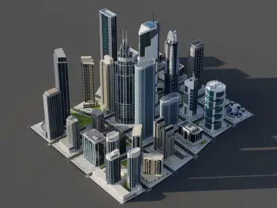 Modern City 3D model