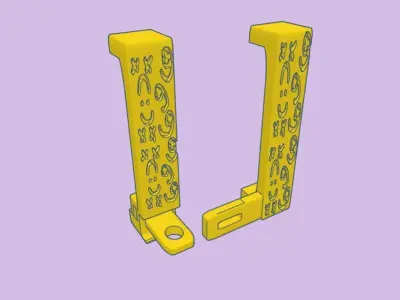 Door Handles with Lock 3D print model