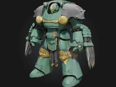 Combat Robot 3D Model 3D model