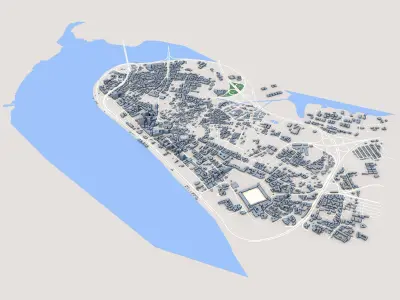 Lagos City Nigeria 3D model