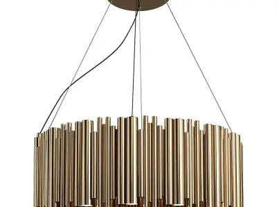 Led chandelier Newport Low-poly 3D model