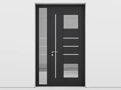 Aluminium door 143 3D model