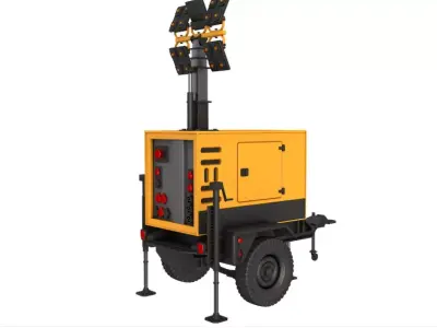 Construction Mobile Light collection 3D model