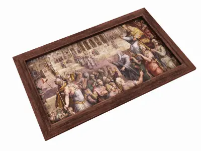 picture medieval  Low-poly 3D model