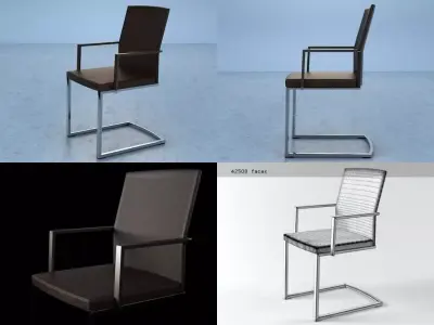 Silea chair 3D model