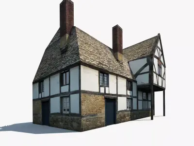 Apartment House 112 Low-poly 3D model