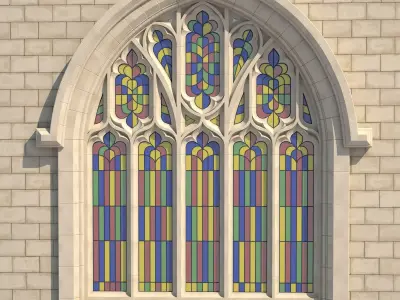 Gothic Window Type 2 model 3D model