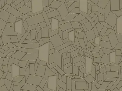 Fragmented Prism Relief Wall Texture Texture