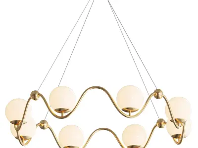 Equilibrium 8 Light Chandelier 3D model