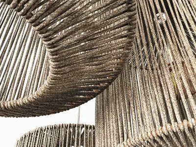 Lamp barrel big rope n1 3D model