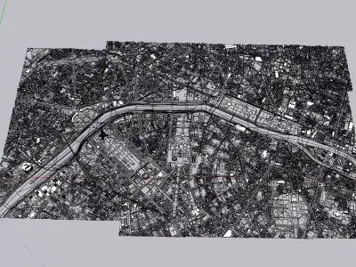 Paris city 3D model