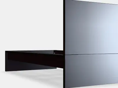 MALM Bed frame high 88 Low-poly 3D model