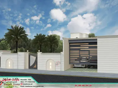exterior villa landscape mds max file 3D model