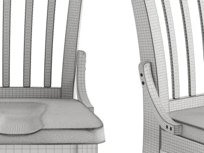 Old Chair 001 3D model