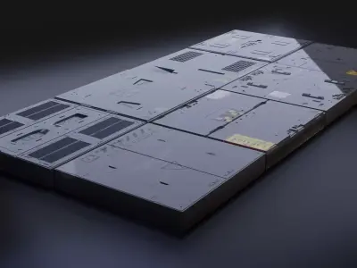 sci fi asset with textures 3D model