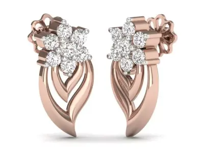 Earrings Light Beams 3D print model