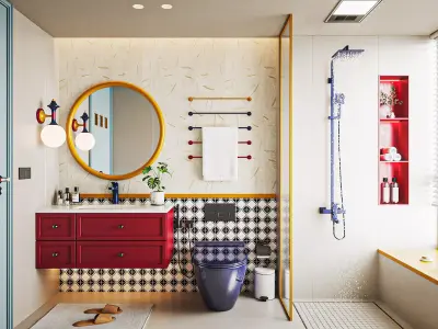 Bathroom Scene 09 for Unreal Engine 3D model