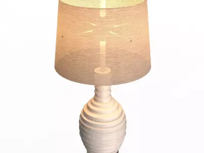 End Table Lamp Low-poly 3D model
