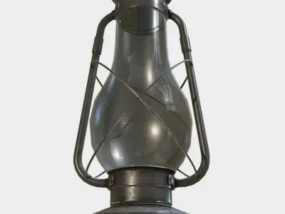 Hurricane Lantern - Storm Lamp Low-poly 3D model