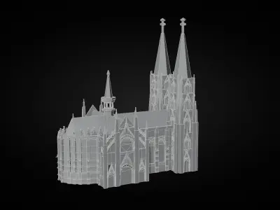 Cathedral Pack Low-poly 3D model
