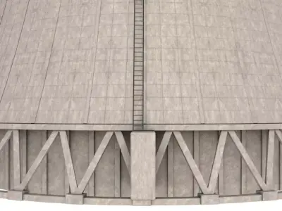 Cooling Tower 3D model 2
