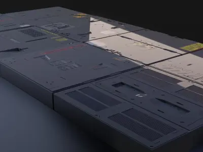 sci fi asset with textures 3D model