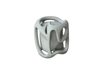 SciFi Shape Object Low Poly 117 Low-poly 3D model