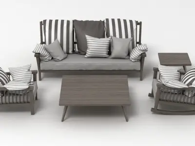 Gervasoni Gray Set 3D model