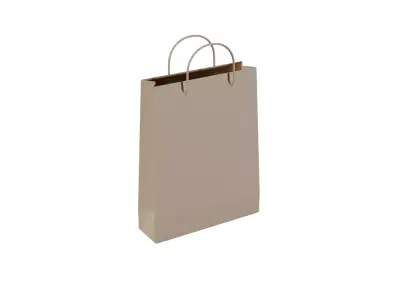 Realistic Shopping Bag  Paper 3D model